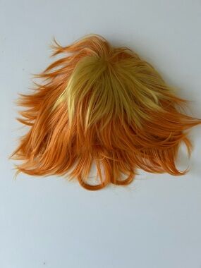 Orange Yellow Short Layered Wig The Promised Neverland Emma Anime Cosplay Haikyu